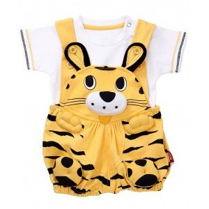 NammaBaby Premium Dungaree with Short Sleeves T-Sh..