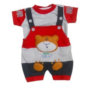 NammaBaby Premium Dungaree with Short Sleeves T-Sh..