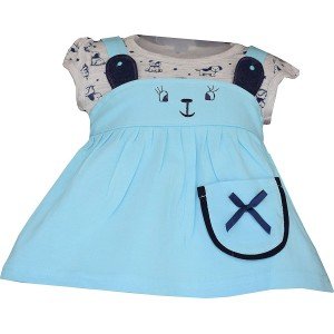 Premium Baby Girls Short Sleeves Frock Dress with ..