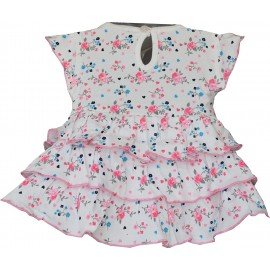 Premium Baby Girls Short Sleeves Frock Dress with Panty