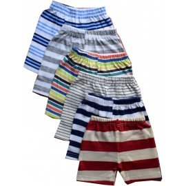 Hosiery Cotton Shorts - Stripe Print