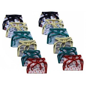 Double Layer Tying Nappy  - Multi Print