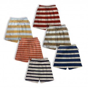 Hosiery Cotton Shorts - Stripe Print