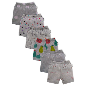 Hosiery Cotton Shorts - Multi Print