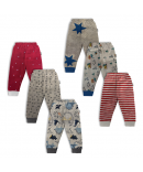 Hosiery Cotton Pant with Bottom Rib - Multi Print