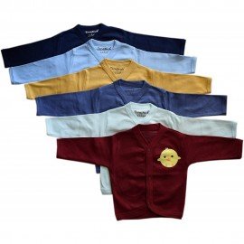 Cotton Front Open Full Sleeves Jhabla Tshirt Plain Color