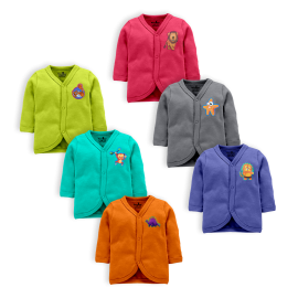 Cotton Front Open Full Sleeves Jhabla Tshirt Plain Color